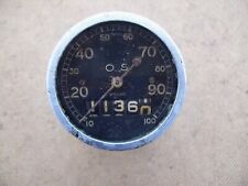Vintage O.S. Speedometer  0-100 KPH/MPH? Rim Outer Diameter 62mm Approx Untested