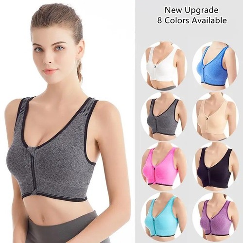 Women front zip sports bra - women's,