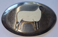 Vintage Metal Suffolk Sheep