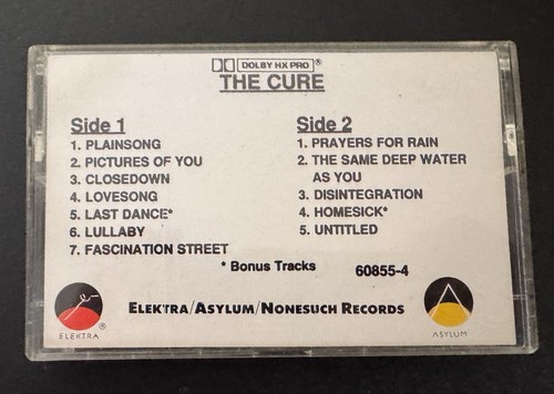 The cure disintegration - cure,