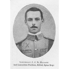 BOER WAR Lieut J.J.R Mallock 2nd Lancashire Fusiliers - Antique Print 1900