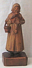 ANTIQUE  CARVED WOOD FIGURE OF