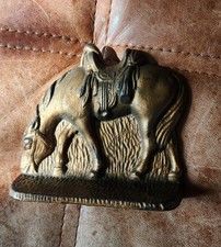 Vintage Cast Iron Empty Saddle