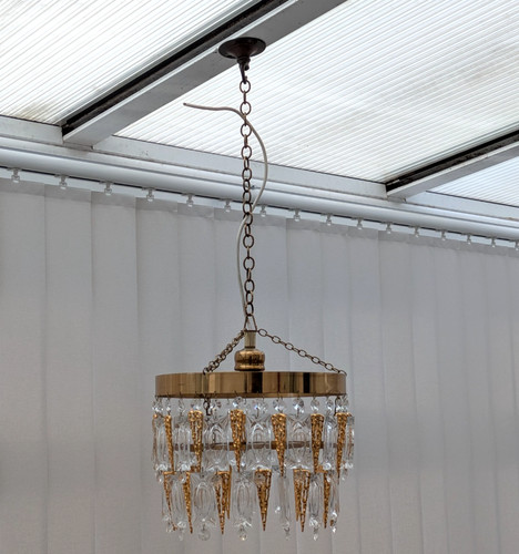 Vintage chandelier crystal - vintage,