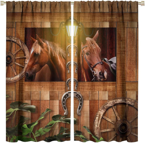 Horse curtains western - curtains,,
