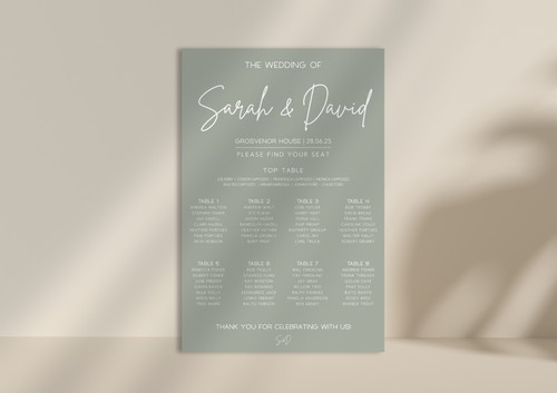 Wedding table seating plan - wedding,