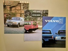 3 Brochures Volvo 240, 260