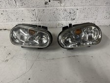 Volkswagen Golf Headlight Set Right O/S Left N/S Halogen MK4 OEM Set 2