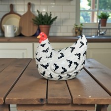 Black & White Chicken Ceramic