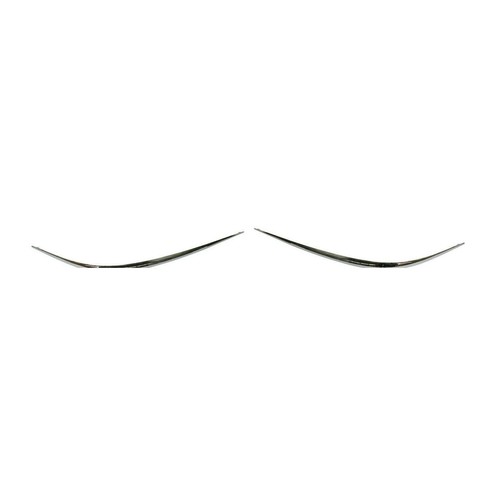 Chrome bumper trim set 2pcs - bumper,