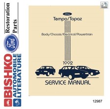 1992 Ford Tempo, Mercury Topaz