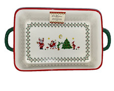 Cath Kidston Christmas  garland rabbit partridge bird casserole dish nwt New