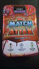 Match Attax TOPPS season  2021/22 ATOMIC MEGA  Tin + Bundle of  28 Cards