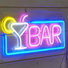 Hanging Neon Bar Light