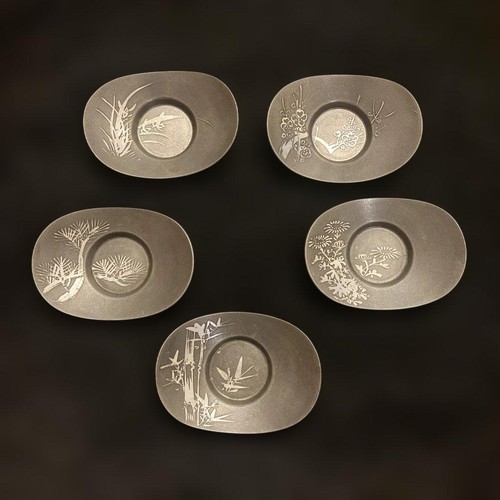 Vintage japanese tin - vintage, tray