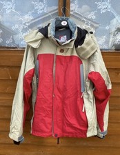 Billabong Men's Snowboard/Ski Jacket Large Red/Cream Lots of Pockets Good Cond
