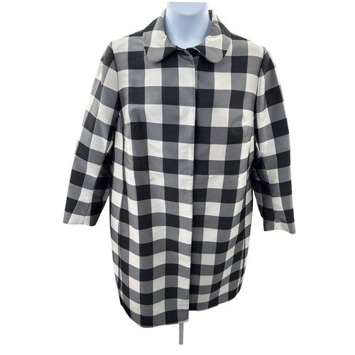 Anne klein plaid coat - anne,