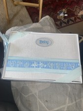 Baby Soft White/blue Photo Album New In Packaging.