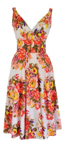 50s style summer dress - style,