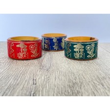 Bakelite napkin rings set of