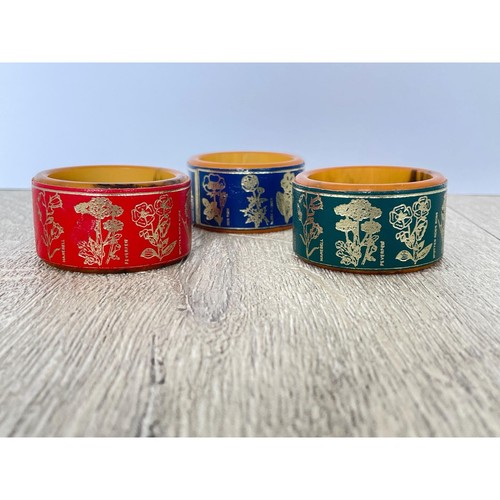 Bakelite napkin rings set - , of