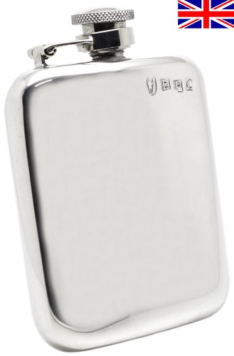 Sheffield pewter hip flask 4oz - hip,