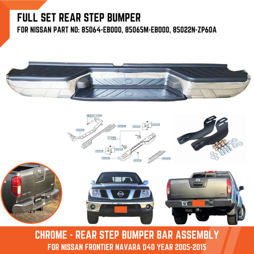 Chrome rear step - rear, bumper