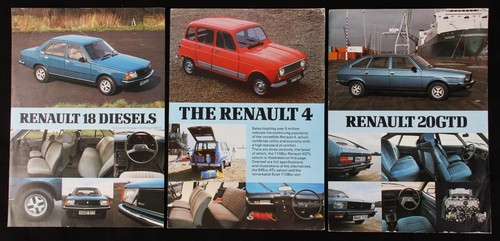 Renault single page car - 3x,