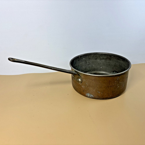 Copper pan tin - copper, 8"