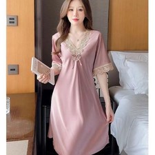 Lady Satin Nightdress Faux