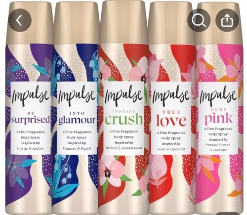 Impulse body spray - impulse, long