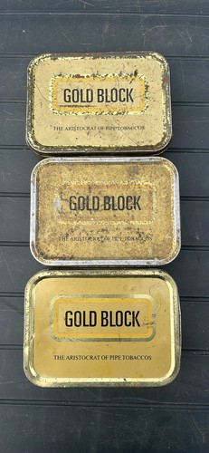 3vintage block tobacco tins - 3vintage,