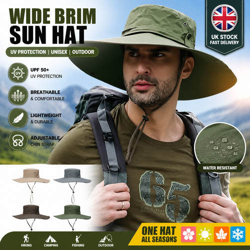 Wide brim sun hat - hat, uv