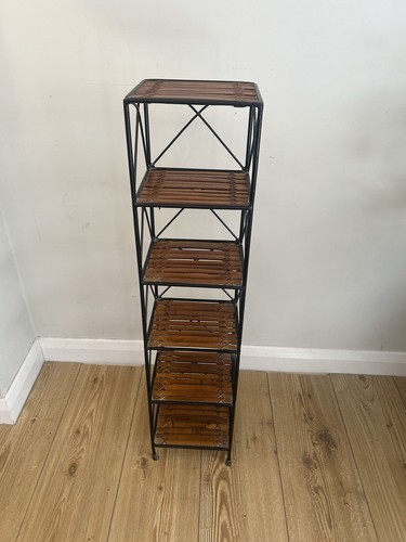 Tall bamboo rattan tier - bamboo,