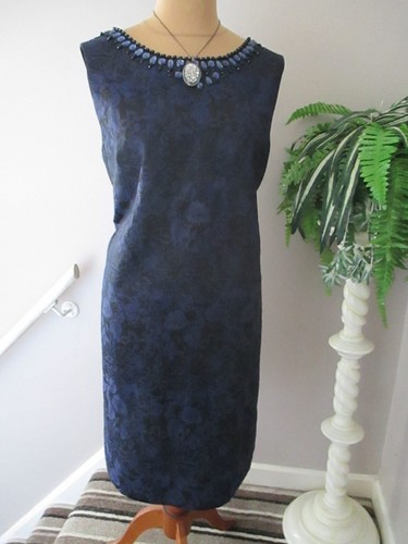 Linea navy and black beaded - and,