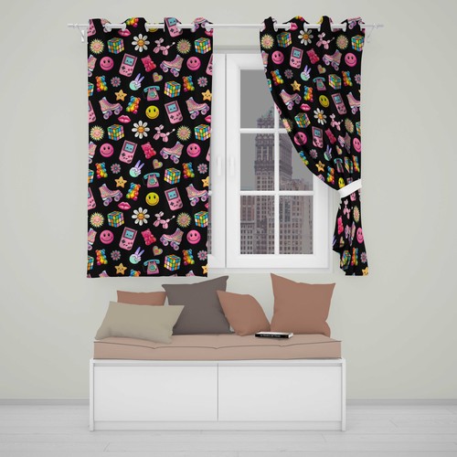 Blackout eyelet curtains - blackout,