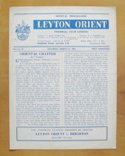 Leyton orient brighton - orient, v