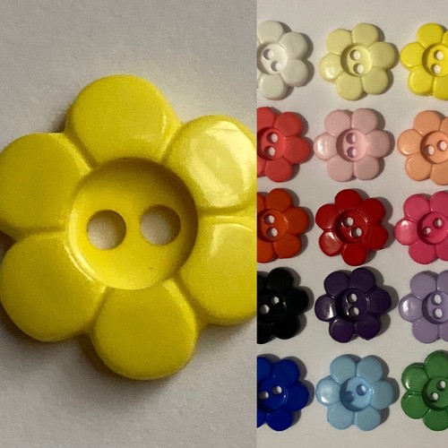 Flower buttons daisy - buttons, shaped