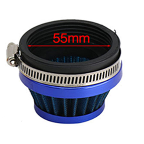 Blue 55mm air filter pod - air,