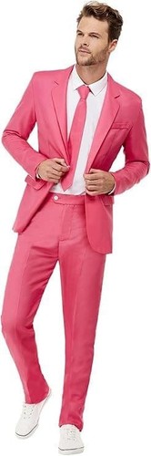 Mens solid pink stand - stand, out