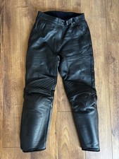 Ladies Dainese Black Leather Motorcycle Trousers