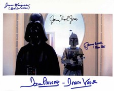 Star Wars ESB Signed 8x10 Photo Prowse Jones Wingreen Bulloch BECKETT
