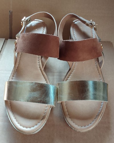 Size tan gold - 6, sandals