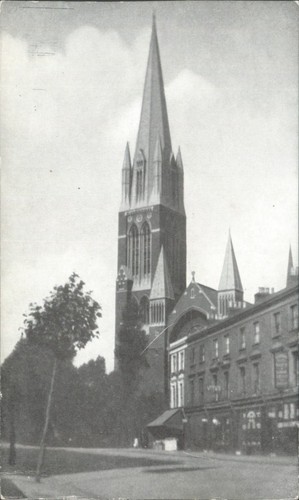 Vintage rppc church - rppc, tall