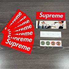 17 x 100% Authentic Supreme Stickers | Red | F The World | MLK