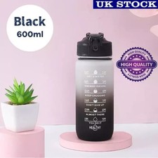 Sports Water Bottle Gym Travel Drinking Leakproof Bottle with Straw Bpa Free UK