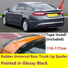116cm Rubber For 2014-19 Ford Mondeo MK5 Rear Boot Lip Spoiler Wing Glossy Black