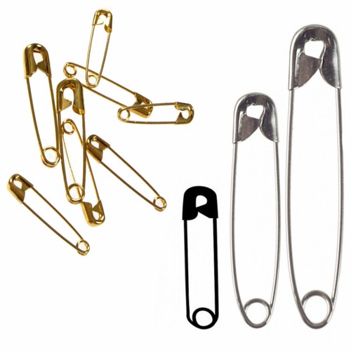 Safety metal pins - safety, black