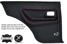 RED STITCH 2X REAR DOOR CARD