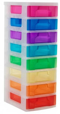 8 Drawer Wheeled Storage Unit